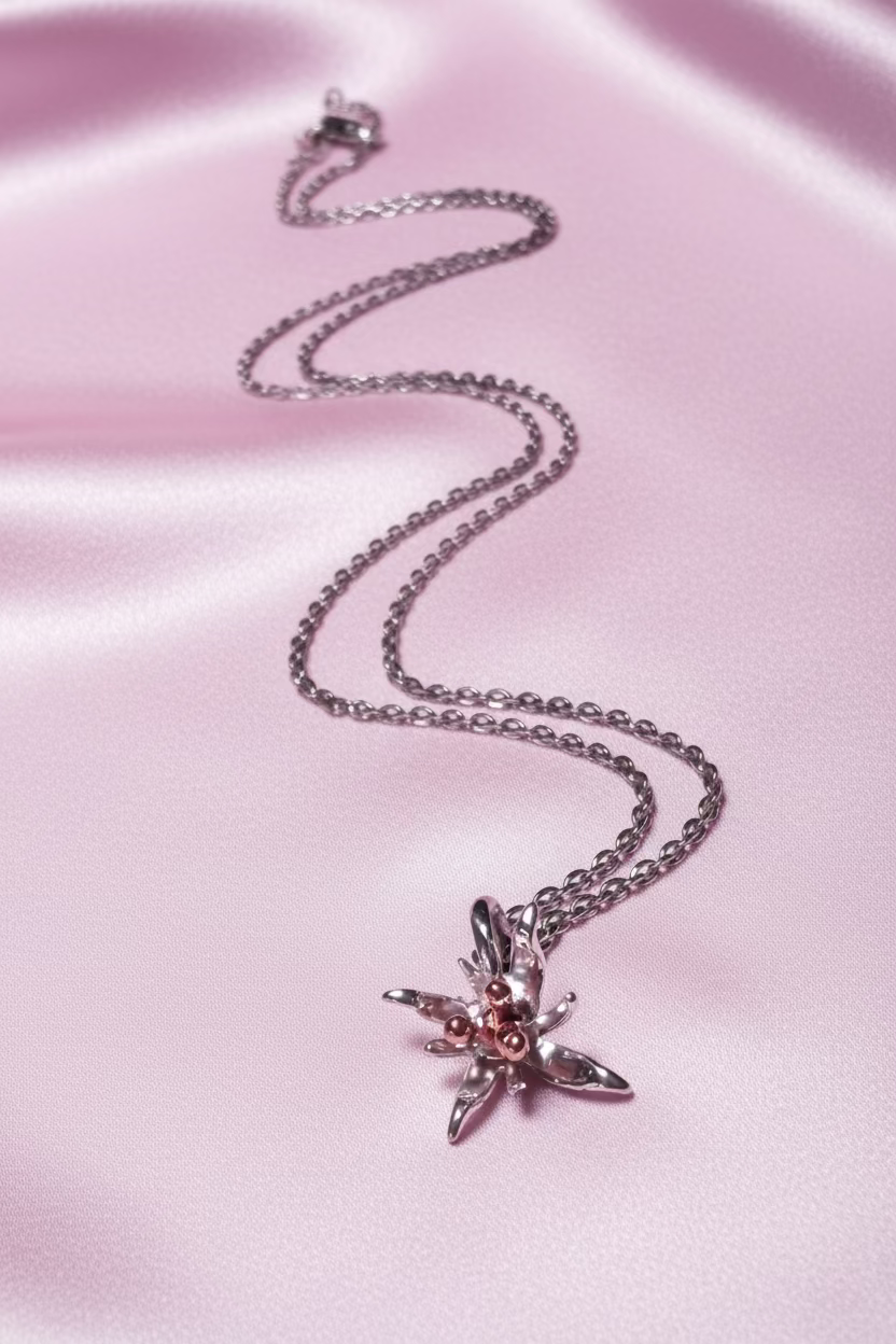 Multi-Petal Floral Pendant
