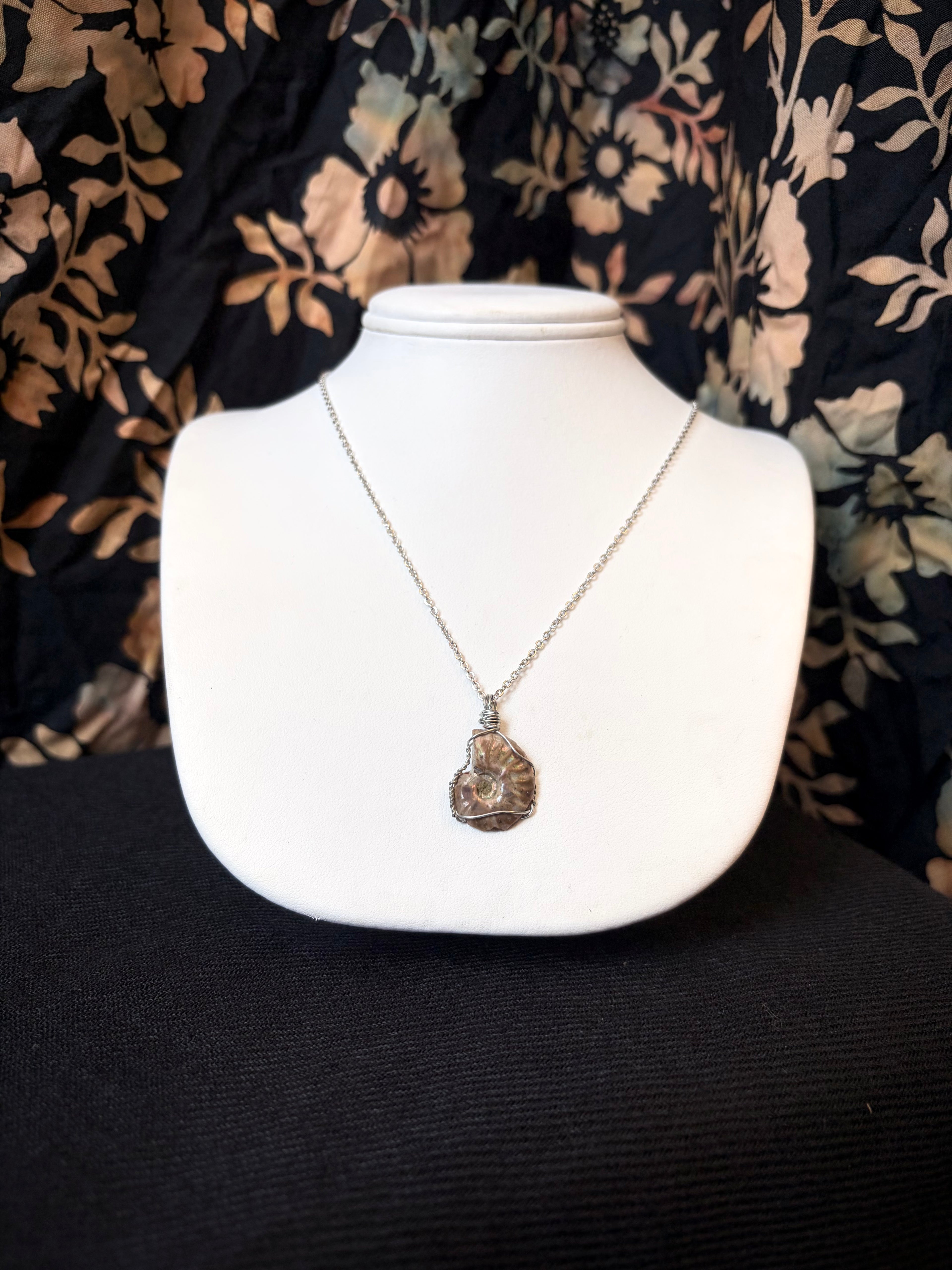 Reversible Ammonite Necklace