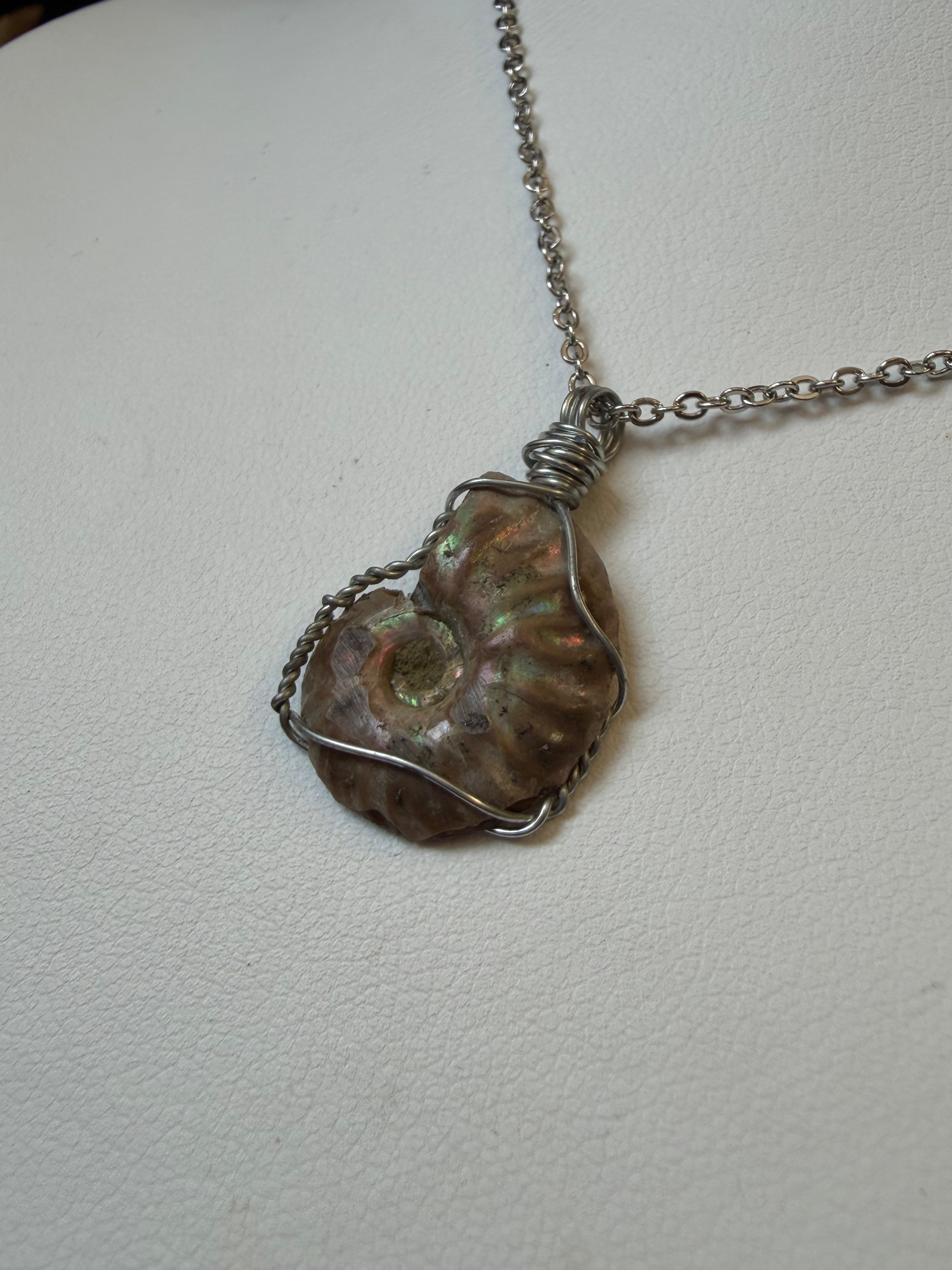 Reversible Ammonite Necklace