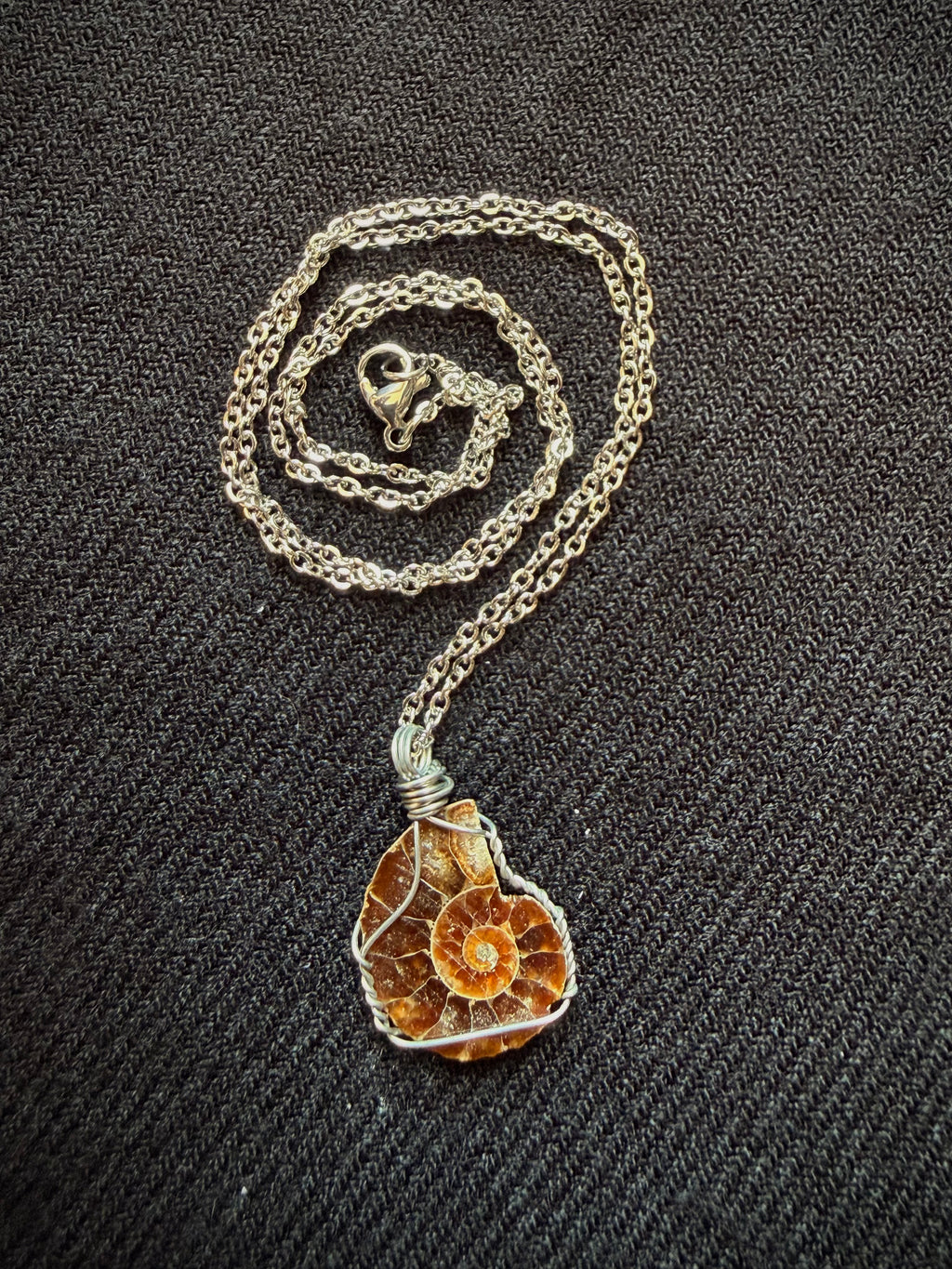 Reversible Ammonite Necklace