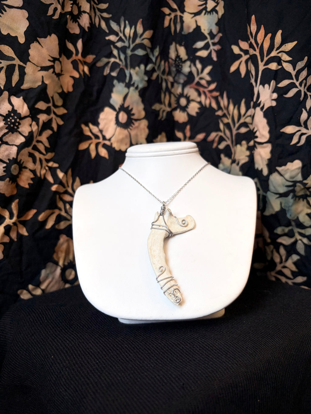 Raccoon Jaw Bone Necklace