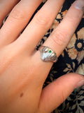 Enlightened Frog Ring with Emerald Stone